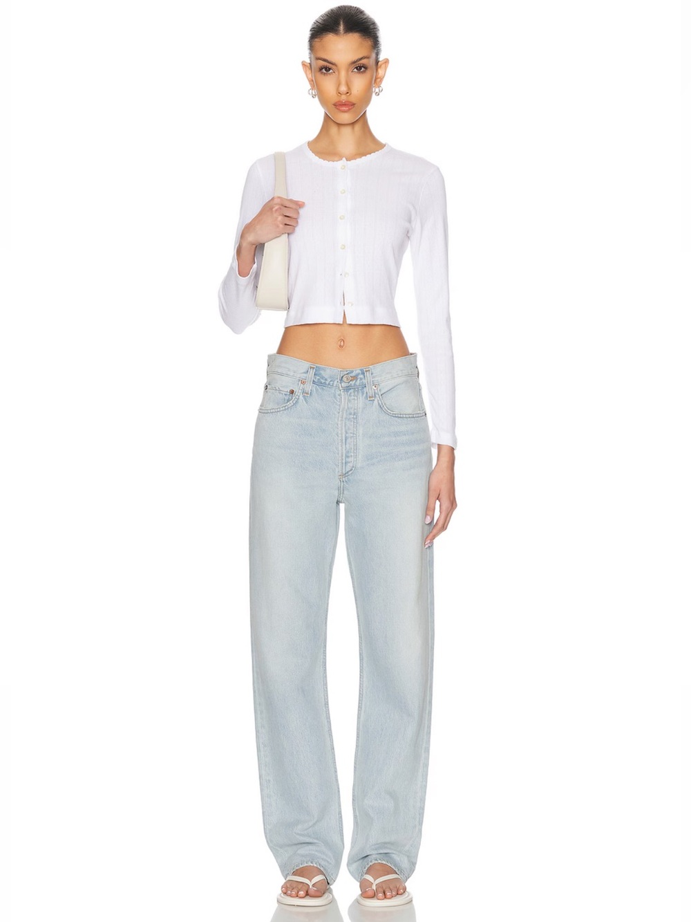 NWT Agolde Kelly High Rise Straight Jeans Wave